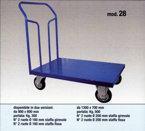 carrelli a quattro ruote carrelli a quattro ruote per magazzino