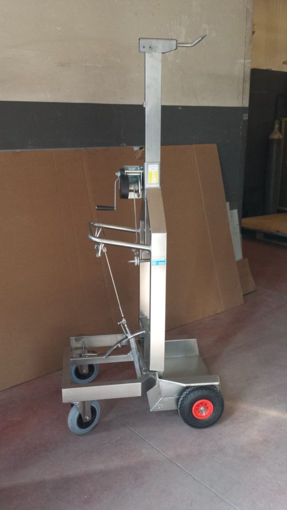 carrello inox per quarti id bue