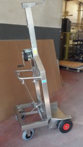 carrello inox per macellaio
